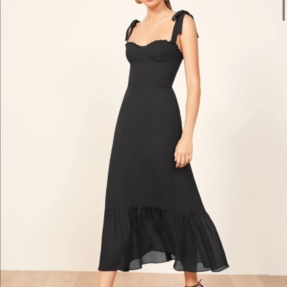 💜 NWOT Reformation Nikita Dress Black